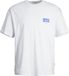 JACK&JONES JORMYKONOS BACK TEE SS CREW NECK SN T-shirt Homme Taille XL Coton Uni Col Rond Manches Courtes Coupe Ample Bright White