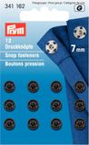 Prym Aannaaidrukknopen 7 mm zwart 12st.