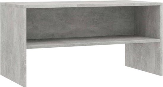 vidaXL Tv-meubel 80x40x40 cm bewerkt hout betongrijs