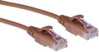 ACT Bruine 5 meter LSZH U/UTP CAT6 datacenter slimline patchkabel snagless met RJ45 connectoren DC9205