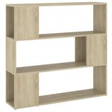 VidaXL Boekenkast/kamerscherm 100x24x94 cm sonoma eikenkleurig