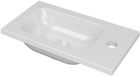 Fontaine à encre en porcelaine avec trou de robinet universel - 400x220x16 mm - Blanc brillant