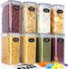 Ibenzoa® Complete Set van 8 Stuks Luchtdichte Voorraaddozen voor Optimale Keukenopslag en Versheid