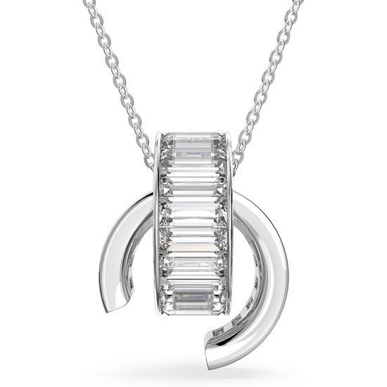 Swarovski Damen-Kette - Minimalistische ketting - Metaal - Zilver - Vrouwen
