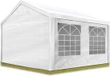 TOOLPORT Tente de réception Tente de fête Pavillon 3x3 m blanc PE 350 N bâche 100% étanche résistant aux UV
