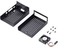 Renkforce RBP-ALC100 SBC-behuizing Geschikt voor serie: Raspberry Pi® Incl. actieve koeler Zwart