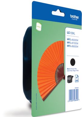 Brother LC-129XLBKBP Zwart Inktcartridge