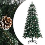 vidaXL Kunstkerstboom met standaard 120 cm PVC groen