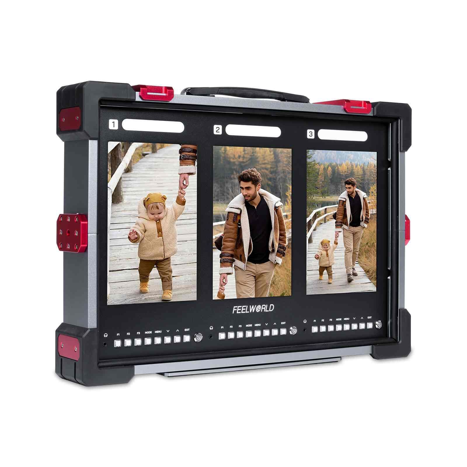 Feelworld PS101 Triple 10.1 inch Vertical Display Monitor