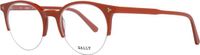Bally Unisex Spectacle frame BY5018 47042 Bruin Rond Kunststof/Carbon