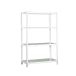 Simon Rack Étagère métallique 1500x1000x400 mm - Advantage | 4 niveaux, Tablette métallique, Charge de flexion 75 kg, Revêtement anticorrosion, Montage avec vis, Blanc