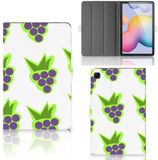 B2Ctelecom Samsung Galaxy Tab S6 Lite (2022) Étui à rabat avec support - Similicuir/Silicone/TPU - Raisin