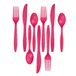 Creative Converting set de couverts en plastique - 72 pièces - rose - réutilisable