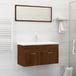 Maison Exclusive - Ensemble de meubles de salle de bain 2 pièces, aspect chêne brun, matériau dérivé du bois