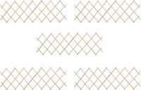 Merkloos / Sans marque Pinnacle Living Uittrekbaar Trellis Hek Set van 5 - 180x60 cm - Massief Vurenhout Klimplantenrek