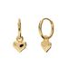 Lucardi Kinder Zilveren goldplated oorknop 10mm - Oorbellen - 925 Zilver - Goudkleurig