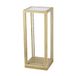 Homemania HOMBR_0243 kubus-tafellamp, bureaulamp, bureau, nachtkastje, hout, wit, hout, glas, acryl, 61,5 x 25 x 25 cm