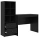 Bureau chêne noir 145,5 x 50 x 127 cm 2 pc