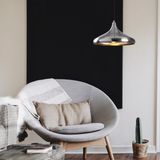 Merkloos / Sans marque Asir kroonluchter – zilver – 116 cm hoog