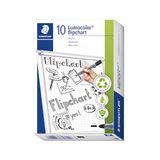 STAEDTLER Lumocolor 356 Flipchartstiften – zwart, 10-pack, 2,0 mm
