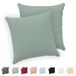 Twinzen® Kussensloop 65x65 (Set van 2) - 100% Katoen Jersey 150 GSM - Kussenhoes met ritssluiting - Oeko-Tex gecertificeerd