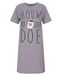 Temptation Dames Big Shirt - Korte Mouwen - Grijs Melange - Maat XXL