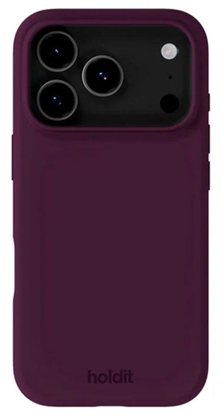 Holdit Silicone Case geschikt voor Apple iPhone 17 Pro Max - Deep Plum