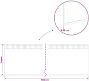 vidaXL Gazonrand 5 m x 20 cm Gegalvaniseerd staal zilver