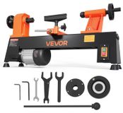 VEVOR Draaimachine voor hout, 375 W, 254 x 465 mm, 5 instelbare snelheden