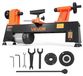 VEVOR Draaimachine voor hout, 375 W, 254 x 465 mm, 5 instelbare snelheden