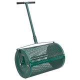 VidaXL Compoststrooier 75L Ø40x60 cm Staal Groen