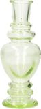 Ideas 4 Seasons Bougeoir Venice - verre coloré - vert clair - D5,7 x H15 cm
