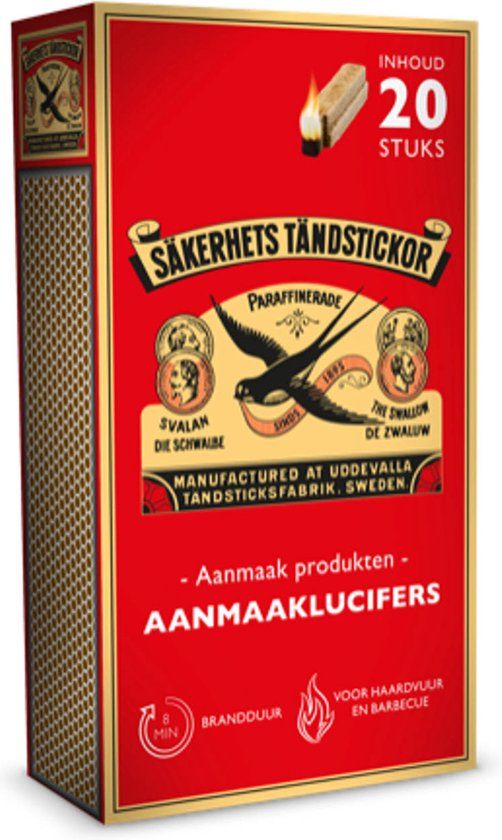 Zwaluw Aanmaaklucifers (20 stuks)