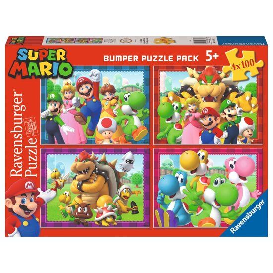 Ravensburger 4-in-1 Puzzle Super Mario - 4 x 100 Pieces