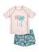 PLAYSHOES UV-bescherming ecru / turquoise / opaal / zalm roze
