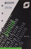 Succes Organizing Systems Junior Agenda Refill 2026 - 7 Days/2 Pages - 4-Language
