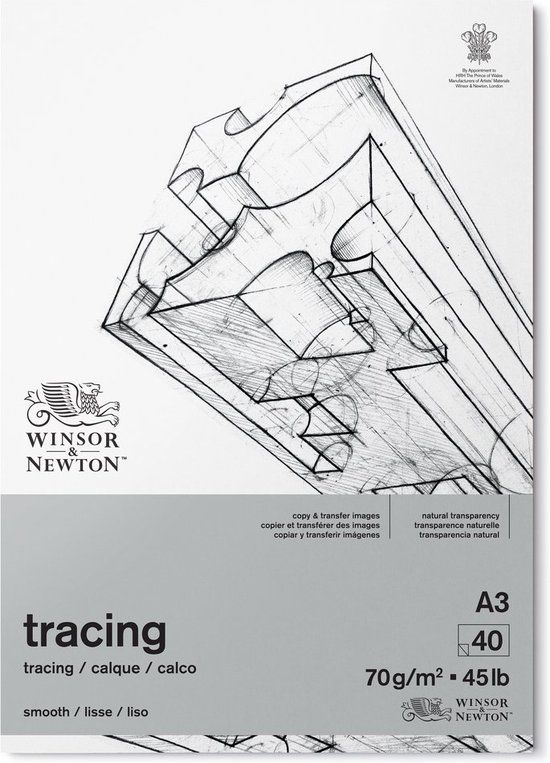 Winsor & Newton 6674002 Tracing Paper Pad A3 – 70 g/m², 40 vellen