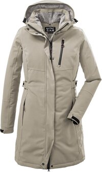 Killtec KOW 165 Women Parka - Winterjas - Dames - Light Taupe - Maat 38