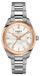 Tissot PR 100, 34mm, zilverkleurige dameshorloge met gouden accenten