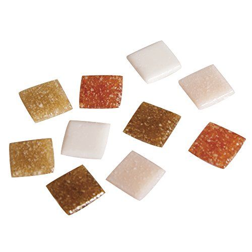 RAYHER Artdecor mozaïekmix 1x1cm, ca.1500stuks, blik 1kg, natuurlijke tinten, 1453031