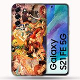 Beschermhoes Cokitec Beschermhoes voor Samsung Galaxy S21 FE/S21FE Manga One Piece Nakama, meerkleurig