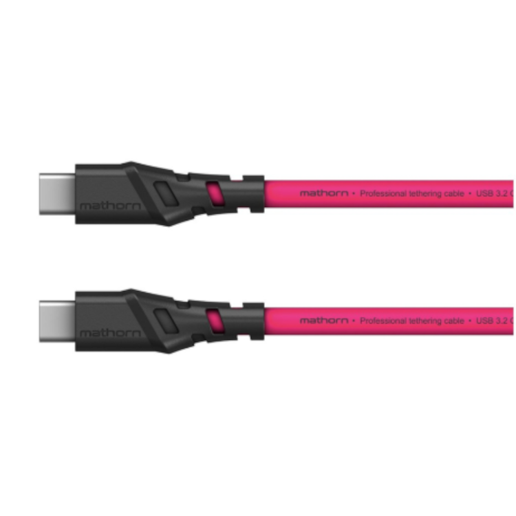 Mathorn Mathorn Tethering kabel USB-C naar USB-C Magenta 2m