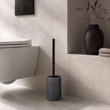 Douceur d'intérieur Toilet Brush (Diameter 10 x 40 cm), Granite, Polyresin, Solid