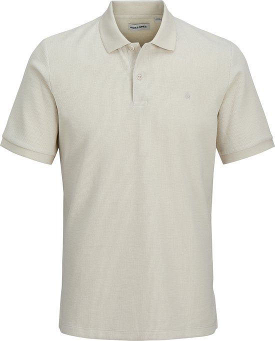 JACK&JONES JJEAUSTIN POLO SS NOOS Heren Polo's Katoen Regular Fit Korte Mouw Moonbeam 3XL