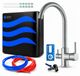 Ari Robinet de cuisine Linko 3 voies en acier inoxydable avec système de filtration d'eau