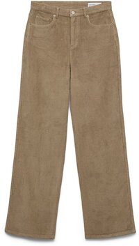VERO MODA VMTESSA HR WIDE CORDUROY PANTS GA NOOS - Beige - W32 X L32