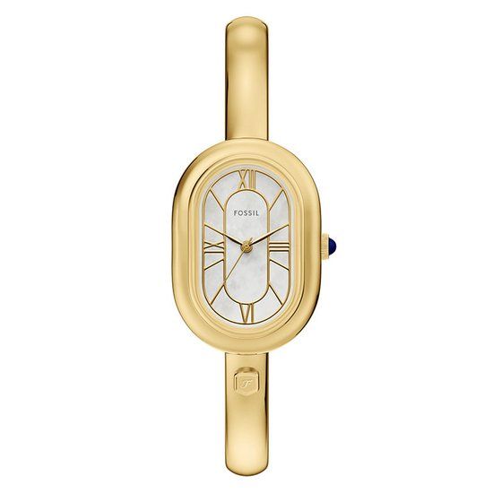 Fossil Dames Horloge 25 mm - Goudkleurig