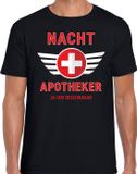 Bellatio Decorations Shoppartners Bv Nacht apotheker - drugs dealer - verkleed t-shirt - zwart - voor heren - carnaval kleding - boeven kostuum L