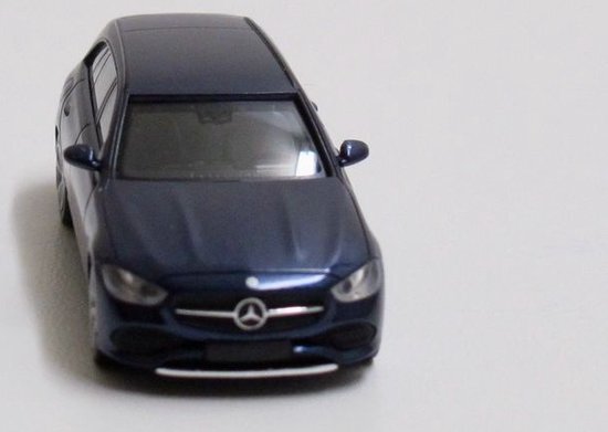 Herpa Modelauto Mercedes-Benz C-klasse T-model, origineel in schaal 1:87, automodel voor diorama, modelbouw verzamelobject, decoratieve automodellen van kunststof, kleur: cavansietblauw metallic