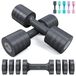 Halterset verstelbaar - Halters - Dumbbell set - 4-in-1 instelbaar - 2 kg tot 5 kg - Poignées antidérapantes - Compact pour la maison
